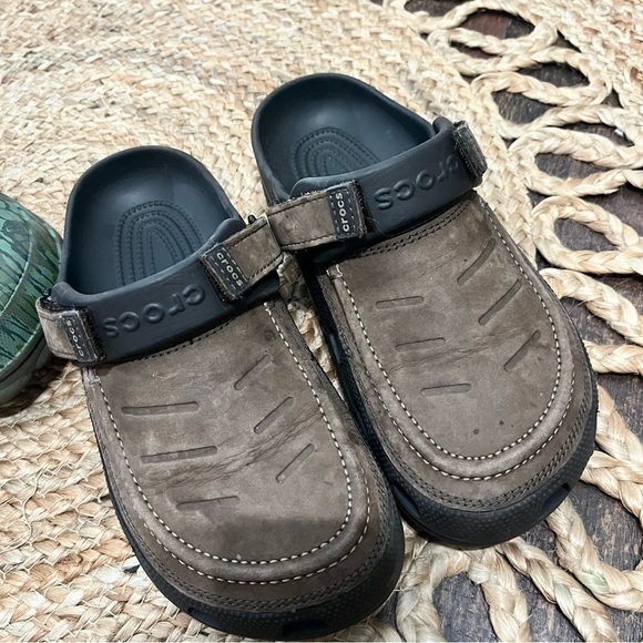 Lot Of Crocs All Terrain Mossy Oak Bottomland , Yukon Vista Suede Clogs M7 W9 - Picture 5 of 5